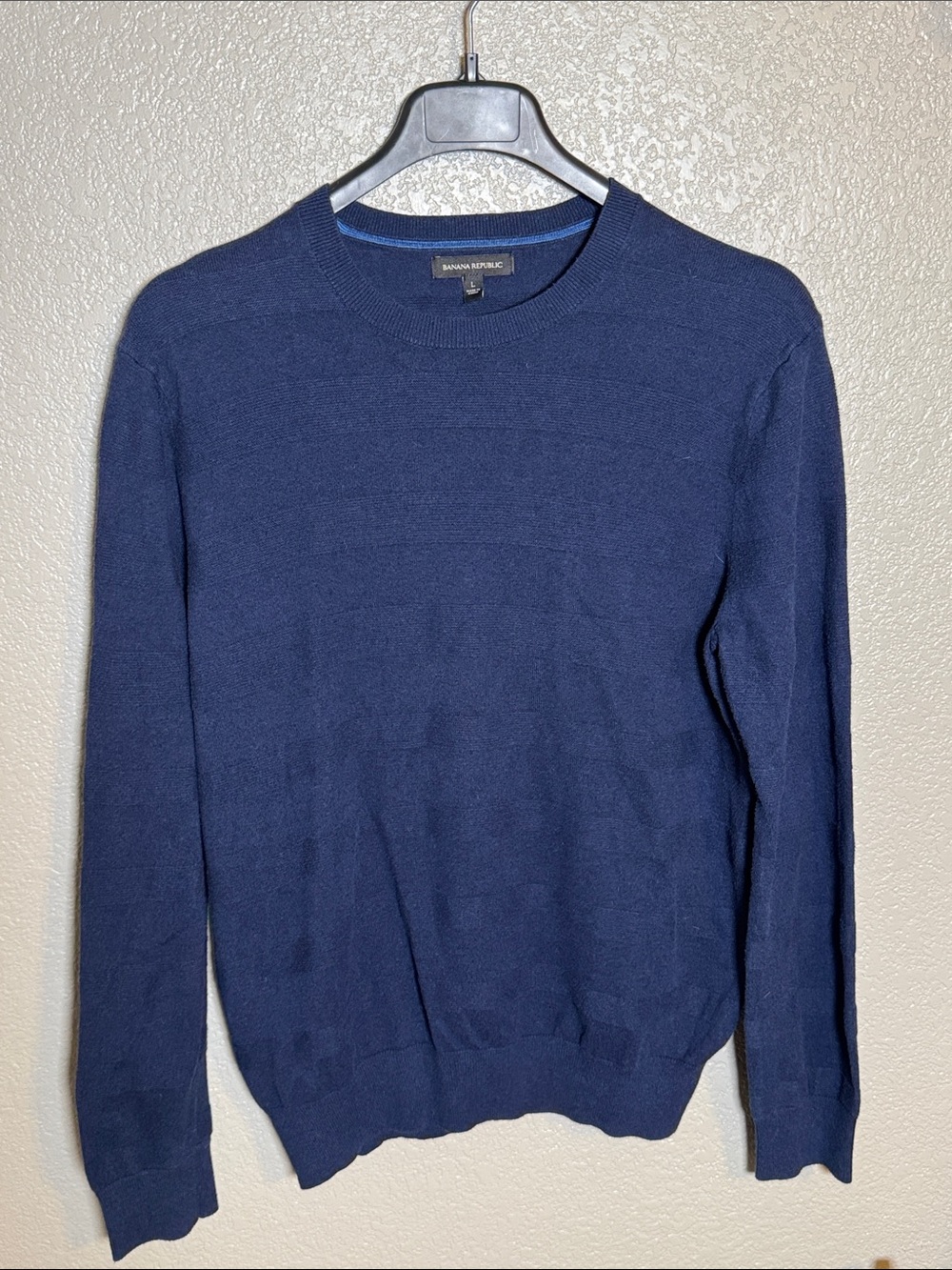 Banana Republic Men's Crewneck Sweater in Deep Navy